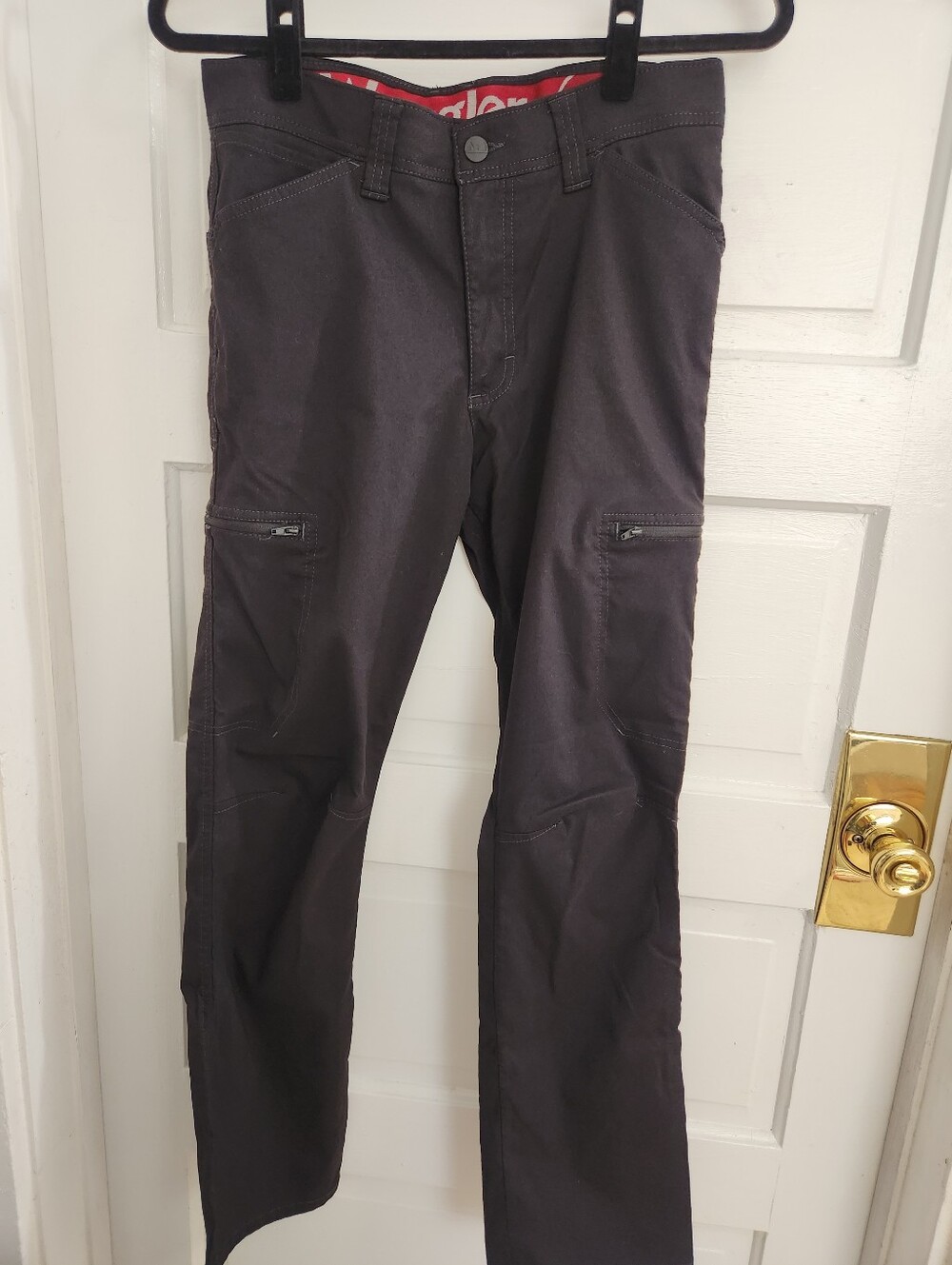 Wrangler Outdoor Utility Pants Mens 30x30 Straight Leg Black Stretch
